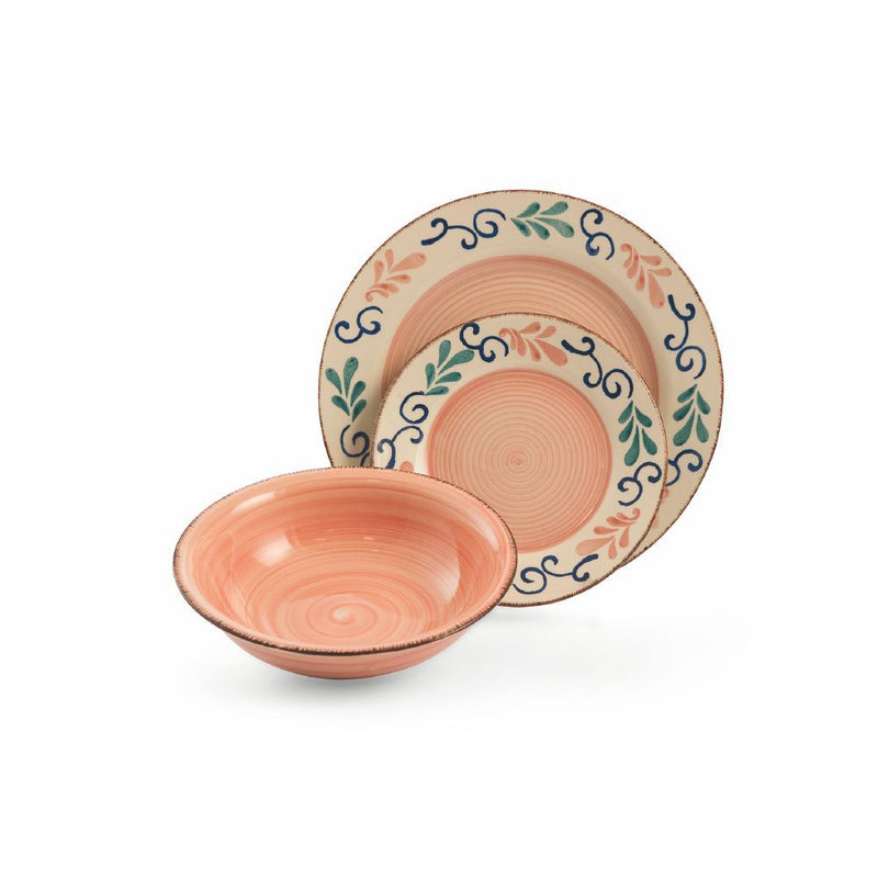 Servizio Piatti 18 Pezzi in Gres Villa d'Este Nantes