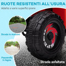 Quad Elettrico per Bambini 6V con Rimorchio Pedale Marce Avanti e Indietro Rosso      
