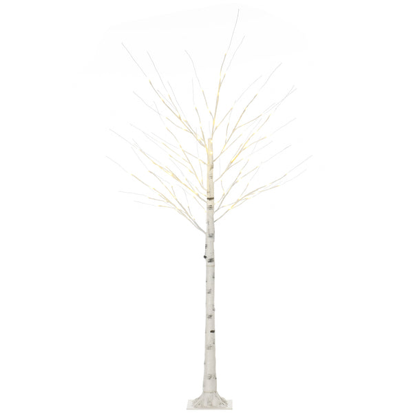 Albero di Natale Artificiale Bianco 180cm con 96 Luci LED 12 Rami Modellabili acquista