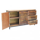 Mobile Boniface 150x40x86 h cm in Legno Marrone