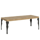  Tavolo Allungabile 180-440x90x77 cm Paxon Premium Quercia Natura Telaio Antracite