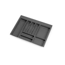 Portaposate Optima Vertex/Concept 500mm Plastica Grigio Antracite Emuca