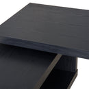 Scrivania da Ufficio per Computer con Ripiani Nero Opaco 