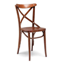 Sedia Heritage in faggio cognac seduta massello