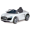 Macchina Elettrica per Bambini 6V con Licenza Audi R8 Bianco