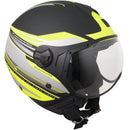 Casco Jet per Scooter Visiera Sagomata CGM Manchester 107X Nero Opaco