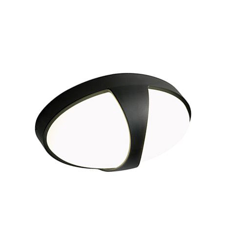 prezzo Ovale 15W LED-Außendeckenleuchte mit schwarzem Sovil Doris Band