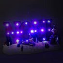 Scritta Noel con LED 35x8,5xh17 cm in Resina Rossa