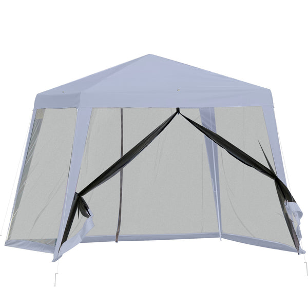 Gartenpavillon 3x3m mit grauem Moskitonetz prezzo