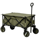 Carrello da Giardino 108x55x93 cm in Acciaio e Tessuto Oxford Verde