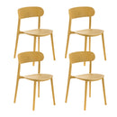 Set 4 Sedie 48x52xH77,5 cm in Polipropilene Cindy Senape