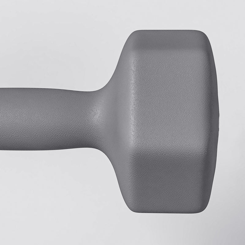 Set 2 Manubri Palestra 10 kg Pesi esagonali per Allenamento Grigio