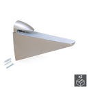 Reggipiano per Mensole in Legno/Vetro 1 Set Verniciato Nichel Opaco Tecnoplastica e Zama Emuca