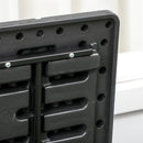 Baule Cassapanca da Esterno 122,4x62x64,5 cm Capacità da 366L in Plastica Nero  