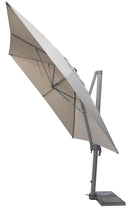 Ombrellone da Giardino Decentrato 3x4m in Alluminio Alba Grigio