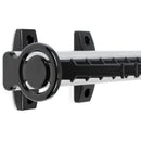 Portacravatte Laterale Estraibile per Armadio 36 Cravatte in Alluminio e Plastica Emuca Anodizzato opaco