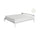 Topper Memory Con Fodera in Poliestere e Cashmere Bianco Varie Misure