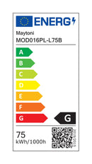 Lampada pendente Modern in Alluminio Line Nero