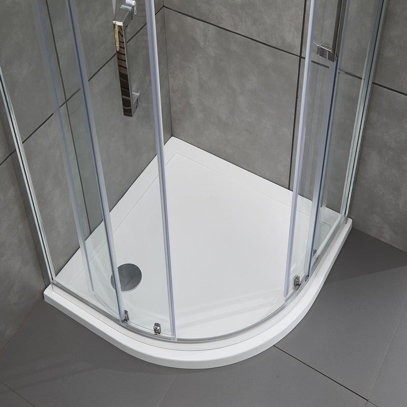 Box Doccia Semicircolare 2 Ante Scorrevoli in Cristallo Trasparente 6mm H190 Bonussi Giuly Varie Misure