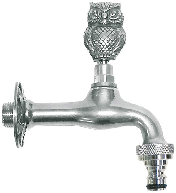 online Gartenbrunnenhahn aus verchromtem Messing mit Morelli Gufo Schnellkupplung