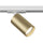 Strahler für Stromschienensystem 50W GU10 in Weißaluminium und Mattmessing