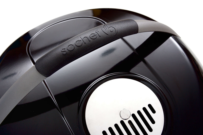 Barbecue a Carbone in Smalto Porcellanato Sochef Grande Pupo Nero