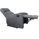 Poltrona Relax Reclinabile Manuale 75x65x101 cm in Tessuto Grigia