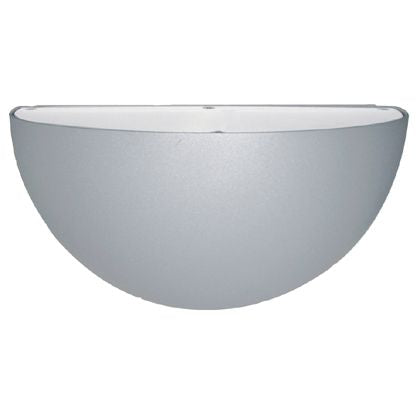 Aluminiumfarbene Viertelkugellampe für die Außenlinie Umbe Sovil online