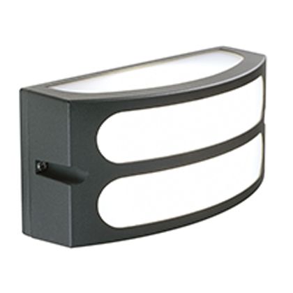 prezzo E27 Außenwandleuchte aus grauem Sovil-Aluminium