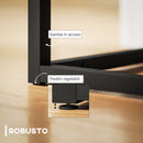 Panca da Ingresso Stile Moderno 94x42x44 cm Cuscino Alto in Tessuto Effetto Velluto Crema  