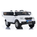 Macchina Elettrica per Bambini 12V 2 Posti Pick Up Bianco