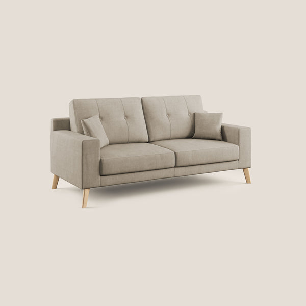 Divano 2 Posti 166x95x91 cm in Tessuto Beige sconto
