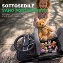 Macchina Cavalcabile Licenza Land Rover 84x40x94,5 cm con Maniglia e Barriera in PP e Acciaio Nero      