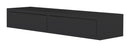 Mensola da Parete con 2 Cassetti 88,2x13,4x23,7 cm in Fibra di Legno Domino Maxi Nero