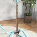 Sbarra Ginnastica Artistica per Bambini 3+ Anni 154x106,2x88,5-128,5A cm con Altezze Regolabili in 5 Posizioni in Acciaio Verde      