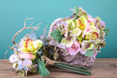 Set 3 Bouquet Artificiali Cymbidium H 30 cm