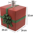 Base Albero di Natale a Forma di Pacco Regalo con Supporto Universale 26x24x32 cm