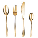 Servizio Set di Posate 24 Pezzi in Acciaio Inox VdE Tivoli 1996 Drop Oro Lucido