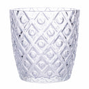 Set 6 Bicchieri Acqua in Vetro 300 ml Villa d'Este Home Tivoli Geometrie Clear