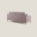 Divano 3 Posti 206x95x91 cm in Tessuto Rosa