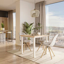 Set Struttura e Gambe Tavolo 750x750 mm in Acciaio Emuca Bianco