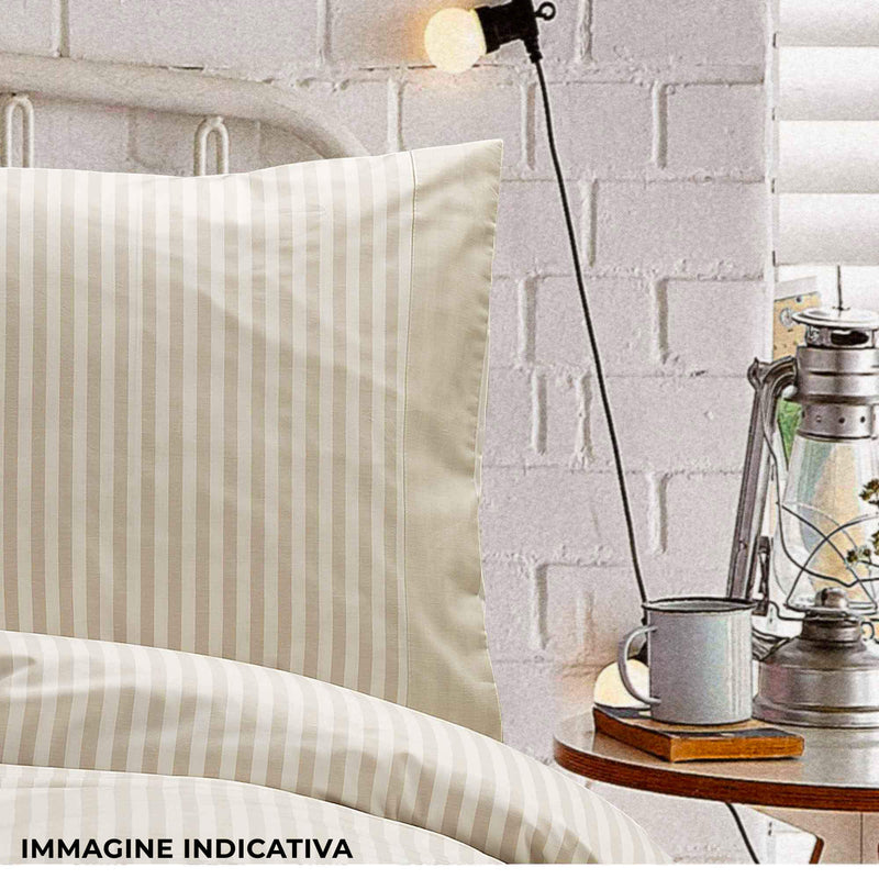 Copripiumino Matrimoniale con Sacco e Federe Tinto in Filo Garrini Jennifer Menta