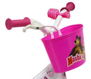 Bicicletta per Bambina 10" 1 Freno Gomme in EVA Masha e Orso Bianca