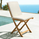 Cuscino Real Medio 90x40x4 cm in Poliestere Ecrù