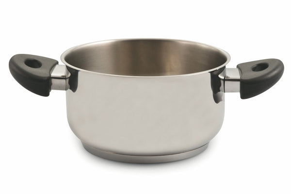 online Antihaftbeschichteter Edelstahltopf Ø24cm Dreifacher Boden 2 Griffe Soriani Mia