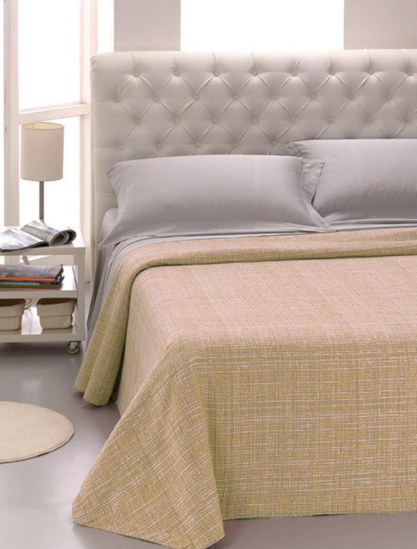 sconto Cober Tagesdecke aus ibizenkischem Garn gefärbtem Jacquard in Gelb, verschiedene Größen