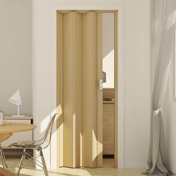 acquista Indoor Falttür 83x214 cm aus PVC Saba Iris Buchenholz