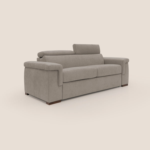 sconto Divano Letto 3 Posti 220x100x95 cm in Tessuto Beige