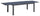Ausziehbarer Gartentisch 100x180/240x75 cm in Anthrazit Aluminium