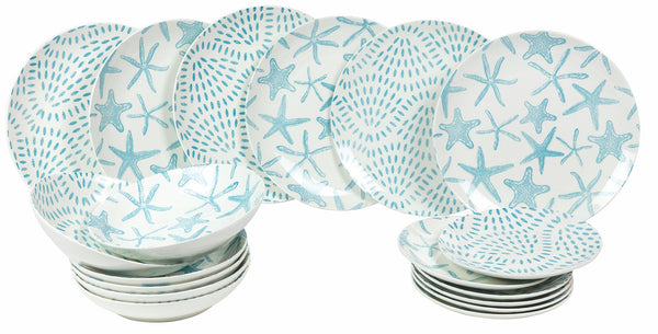 Villa d'Este Porzellan Tafelservice 18 Teile Home Tivoli Playa Cielo Azzurri acquista